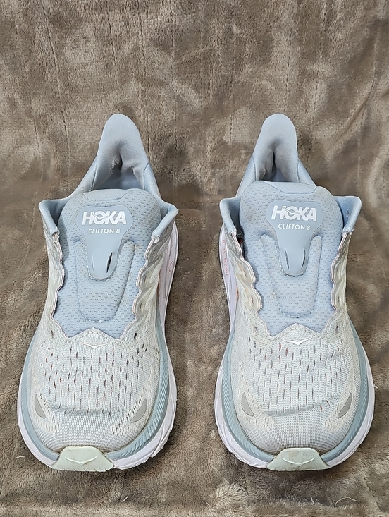 Hoka Shoes - Hoka Clifton 8 Women's Athletic Running Shoe in Light Blue